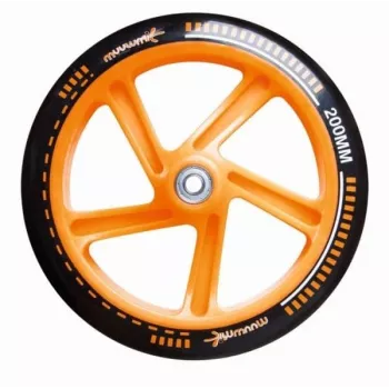 MUUWMI AU 116 Aluminium Kick Scooter 200 mm Black/Orange