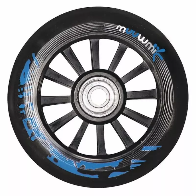 MUUWMI AU 408 Stunt Scooter, 100 mm Wheels, Black/Blue