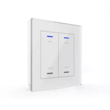 MDT BE-GTL20W.A1 Glass Push Button II Light 2-fold RGB-W White Blind/Shutter