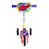 MUUWMI AU 506 KiddyScooter Racing 3-Wheel Kick Scooter for Kids 3+ Years, Blue/Red, LED Light-Up Front Wheels, Adjustable Handlebar 58-68 cm, Max 20 kg