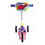 MUUWMI AU 506 KiddyScooter Racing 3-Wheel Kick Scooter for Kids 3+ Years, Blue/Red, LED Light-Up Front Wheels, Adjustable Handlebar 58-68 cm, Max 20 kg