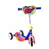 MUUWMI AU 506 KiddyScooter Racing 3-Wheel Kick Scooter for Kids 3+ Years, Blue/Red, LED Light-Up Front Wheels, Adjustable Handlebar 58-68 cm, Max 20 kg