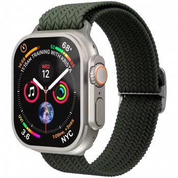 VONMÄHLEN Woven Loop for Apple Watch 40/41/42mm, Olive