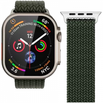 VONMÄHLEN Woven Loop for Apple Watch 40/41/42mm, Olive