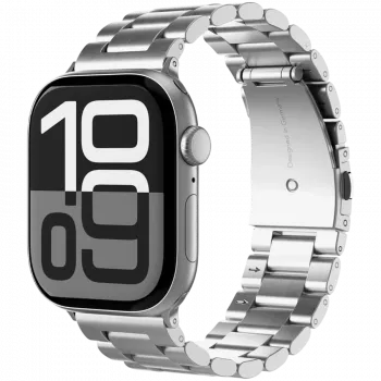 VONMÄHLEN Link Bracelet 2 for Apple Watch 40/41/42mm, Stainless Steel, Silver