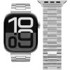 VONMÄHLEN Link Bracelet 2 for Apple Watch 40/41/42mm, Stainless Steel, Silver
