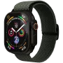 VONMÄHLEN Woven Loop for Apple Watch 40/41/42mm, Olive Black