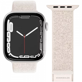 VONMÄHLEN Fitness Loop 2 Watch Band for Apple Watch 44/45/46/49mm, Cream