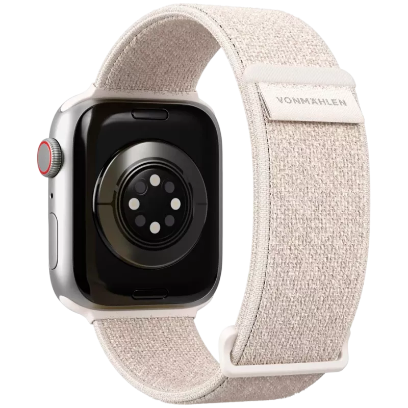 VONMÄHLEN Fitness Loop 2 Watch Band for Apple Watch 44/45/46/49mm, Cream