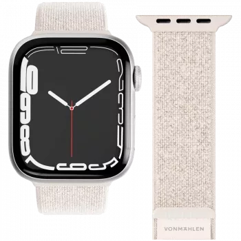 VONMÄHLEN Fitness Loop 2 Watch Band for Apple Watch 40/41/42mm, Cream