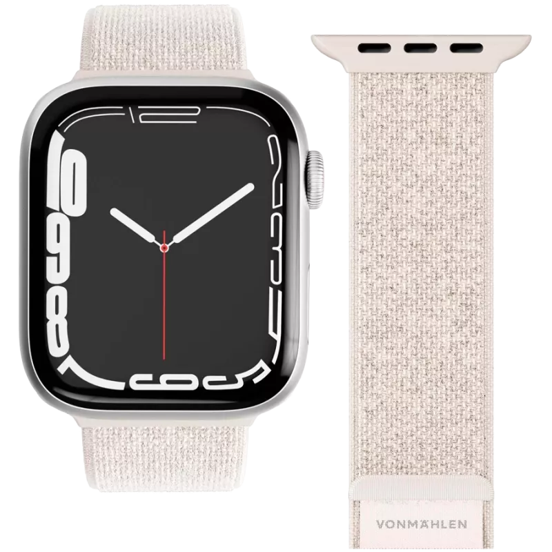 VONMÄHLEN Fitness Loop 2 Watch Band for Apple Watch 40/41/42mm, Cream