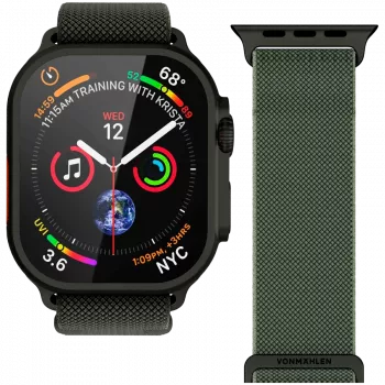 VONMÄHLEN Classic Nylon Loop 40, 41, 42mm One Size, Olive Black