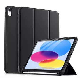 DIGISTOR HK drivego Case for iPad 11th Generation A16 2025 / 10th Generation 2022 (11/10.9 inch) with Pen Holder, Trifold Stand, Auto Sleep/Wake, Flexible TPU Cover for iPad 10th Gen/11th Gen, Black
