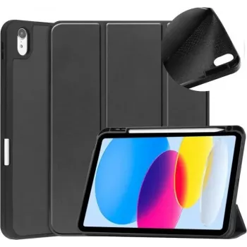 DIGISTOR HK drivego Case for iPad 11th Generation A16 2025 / 10th Generation 2022 (11/10.9 inch) with Pen Holder, Trifold Stand, Auto Sleep/Wake, Flexible TPU Cover for iPad 10th Gen/11th Gen, Black