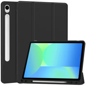 MRDISC Flip Cover for Samsung Galaxy Tab S10+ 5G, Black TPU MG-FLIPSGTSGB9SW