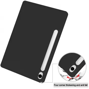 MRDISC Flip Cover for Samsung Galaxy Tab S10+ 5G, Black TPU MG-FLIPSGTSGB9SW