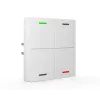 MDT BE-TAL63T4.01 KNX Glass Push-Button Sensor 4-Fold with RGBW Status LEDs, Temperature, Proximity and Brightness Sensors, Studio White Glossy