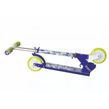 MUUWMI KiddyScooter Racing 3-Wheel Kick Scooter, Blue