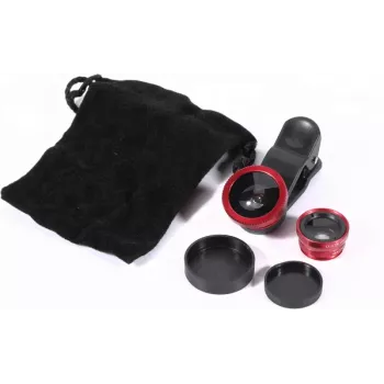 CYOO CY121416 2-in-1 Smartphone Lens Kit - 180° Fisheye & Macro Lens with Universal Clip