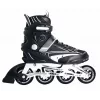 MUUWMI AU 442 Inline Skates, Size EU 42, Black/White, ABEC 7 Bearings, 80mm Wheels, Aluminum Frame