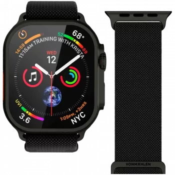 VONMÄHLEN Classic Nylon Loop 40, 41, 42mm One Size All, Black