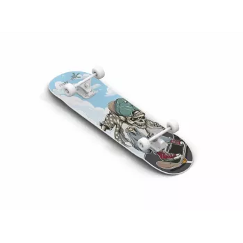 MUUWMI AU 540 Classic Skateboard ABEC 5 Skull 31 inch x 8 inch