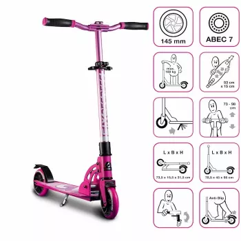MUUWMI Six Degrees Aluminium Scooter 145 mm Pink