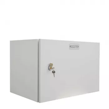 IT-BUDGET 19 inch Wall-Mount Network Cabinet Easy - Solid Sheet Metal Door - 6U - W 600 x D 400 mm - Sheet Steel - Light Grey (90RR19CWV664MG)