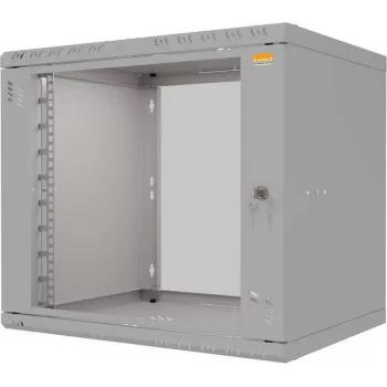 IT-BUDGET 19-Wall Mount Cabinet TAUNUS 9U 450mm Depth Glass Door Light Grey 90ITB19945GG