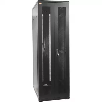 IT-BUDGET 19 inch Server Rack SRK - 42U - 600x1000 mm - Perforated Double Doors Front + Rear - Assembled - Black 99ITB19SRK42610DTSNM
