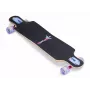 MUUWMI AU 560 Longboard Compact Cruiser Skateboard, ABEC 7 Bearings, LED Light-Up Wheels, 7-Ply Canadian Maple