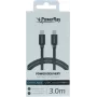 PowerRay USB-C to Lightning Braided Cable 3m Textile Grey PR-DCCL300TGY