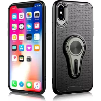 CYOO 360 Rotation Air Vent Holder Case for iPhone Xs Max - Grey CY121003
