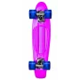 NORULES No Rules AU 349 Mini Cruiser Skateboard with Light-Up Wheels, Pink