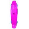 NORULES No Rules AU 349 Mini Cruiser Skateboard with Light-Up Wheels, Pink
