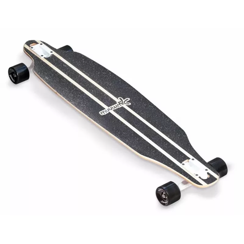MUUWMI AU 559 Longboard Skateboard, 8-Ply Maple Deck, ABEC 7 Bearings, 70mm Wheels, Wood