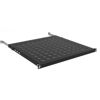 IT-BUDGET 19 inch Equipment Shelf 0.5U Height 550mm Depth 80kg Load Black 12WZ82648004550161