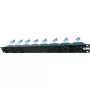 Liebernetz 19 inch 1U Rack Fan Unit, Horizontal Intake, 95 m³/h, 12V DC, 34 dB, Black (90LN19LUE1HE8B)