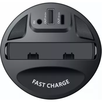 CYOO Cup Wireless Charger 15W Qi Car Charging Station Black CY122326