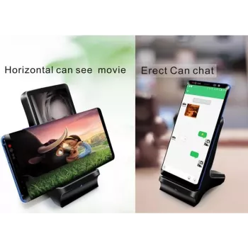 CYOO CY120787 7 inch Digital Photo Frame with Qi Wireless Charging Pad - Black
