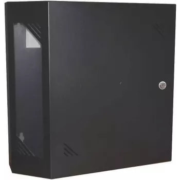 IT-BUDGET 19 inch Wall Network Cabinet - Space-Saving Vertical 19 inch Mounting - 3U+2U - Black (90ITBV19WS3S)