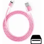 CYOO Flow Light Micro USB Charging Cable 1m Pink with Flowing Light Effect CY121350