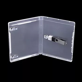 MediaRange BOX905 Empty Blu-ray Case for USB Stick, 170x135mm, Transparent