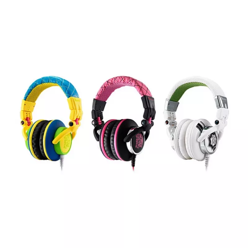 Thermaltake Tt eSPORTS Dracco White Circumaural Gaming Headset with 50mm Drivers, Dual 3.5mm, In-line Controls