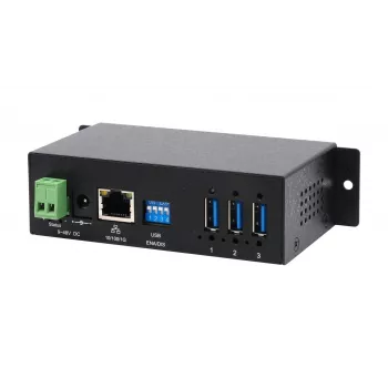 EXSYS EX-6005HMVS Gigabit USB 3.2 Gen 1 Device Server, 3-Port, 15KV ESD