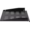 Rockstable RS19-FH18 19 inch 1U Fixed Shelf 400mm Depth 25kg Load Capacity Black