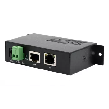 EXSYS EX-6007POE-WO PoE+ Gigabit Injector, Metal Housing, 12-24V DC Input, No Power Supply