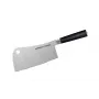 SAMURA Harakiri Cleaver Knife 180 mm, AUS-8 Stainless Steel, Black ABS Handle