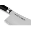 SAMURA Harakiri Cleaver Knife 180 mm, AUS-8 Stainless Steel, Black ABS Handle