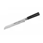 SAMURA Harakiri Bread Knife 230 mm Serrated Edge, AUS-8 Stainless Steel, Black ABS Handle